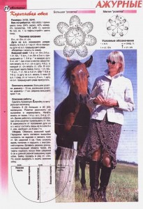 Юбка крючком с запахом