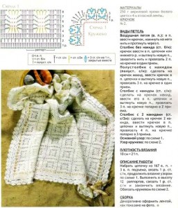 Плед филейной вязкой